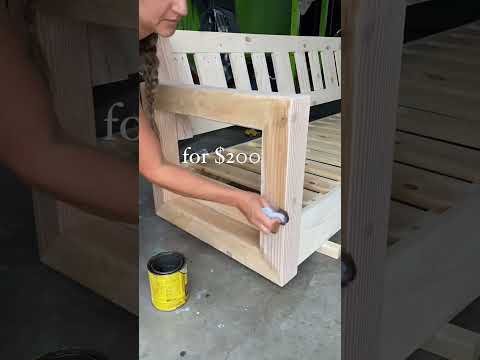 How I created Modern Outdoor Patio Couches for $200! Full tutorial on my blog. #diyprojects #diy