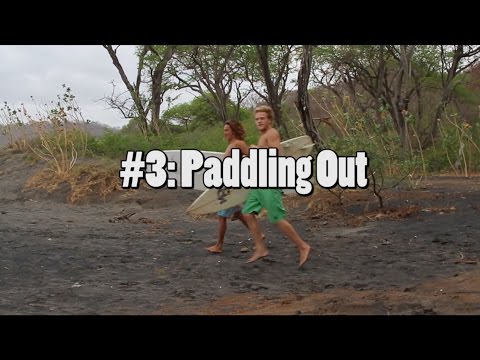 The Giant How To Surf Guide - Paddling out through waves