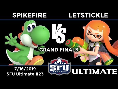 SFU Ultimate #23: Grand Finals - Spikefire (Yoshi) vs LetsTickle (Inkling)