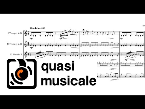 „What A Feeling“ Brass Quintet arr. Adrian Wagner (Giorgio Moroder)