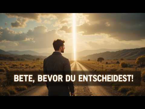 Treffen Sie keine Entscheidung, bevor Sie dieses Gebet gesprochen haben!