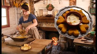 Cornbread as it was 200 years ago |1824 Cornbread| Historical American Cooking