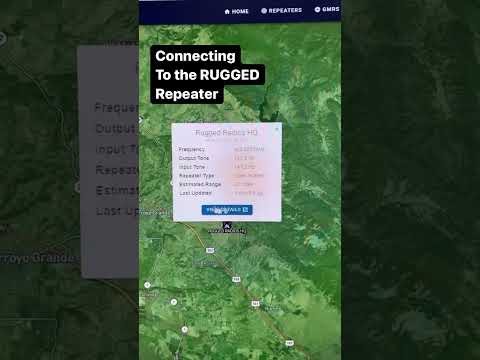 How to connect to the @ruggedradios GMRS repeaterWRCD391 #gmrs #gmrsradio