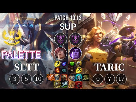 GAM Palette Sett vs Taric Sup - KR Patch 10.13