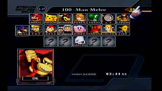 Super Smash Bros. Melee-100 Man Melee (Unlocking Falco)