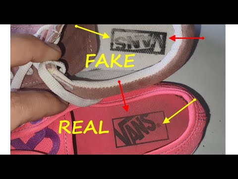 Vans shoes real vs fake review. How to spot counterfeit Vans off the wall.