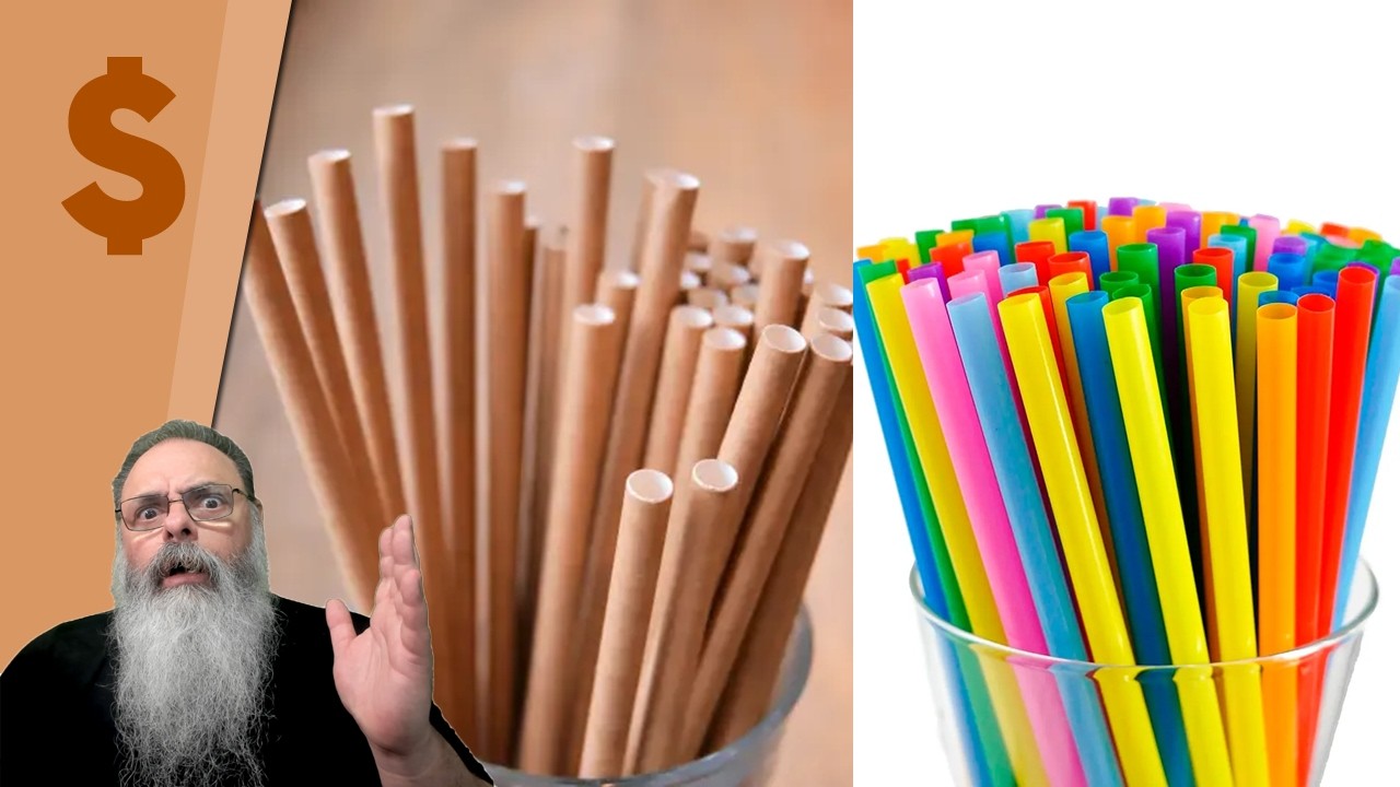 ESTUDO COREANO mostra que CANUDOS de PAPEL tem IMPACTO AMBIENTAL PIOR que de PLÁSTICO