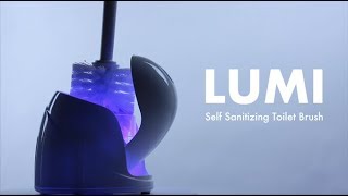 LUMI Self-Sanitizing Toilet Brush & Base: 2-Pack