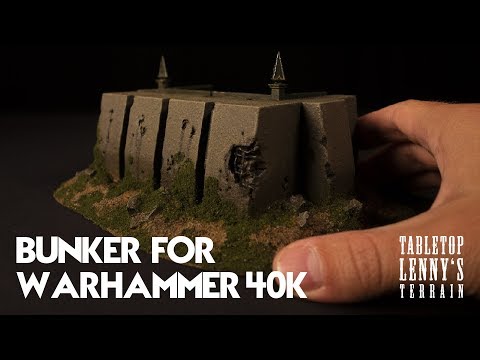 Terrain Tutorial: Making A Bunker For Warhammer 40k Part II