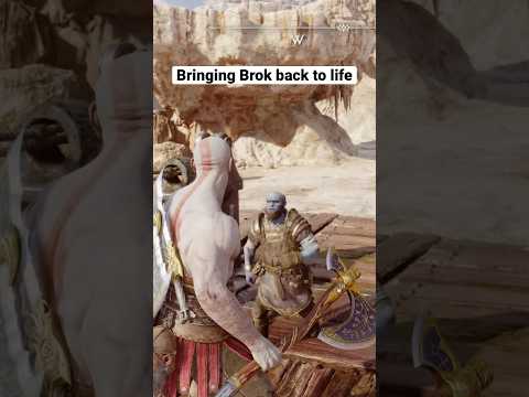 Bringing Brok back to life God of war ragnarok #godofwarragnarok