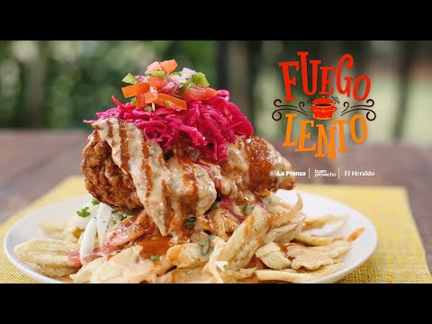 Pollo con tajadas, una delicia típica hondureña