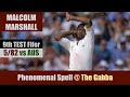 MALCOLM MARSHALL | 9th TEST Fifer | 5/82 @ The Gabba | 2nd Test | WEST INDIES tour of AUSTRALIA 1984