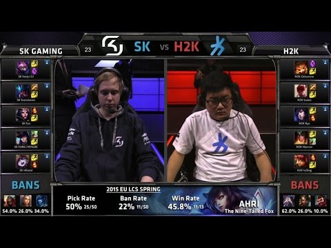 EU LCS SK vs H2K Game 2 Highlights (EU LCS Spring 2015)