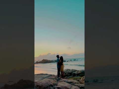 හැන්දෑවක ඔඹ මා හමු වුයාමේ 💛👩‍❤️‍👨 #shortvideo #love #trending #travel #couple  #evening #beach