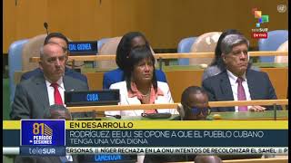 Bruno Rodríguez, canciller de Cuba en la 81° Asamblea General de la ONU, 26 septiembre 2026