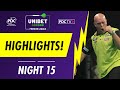 Premier League Darts Highlights Night 15