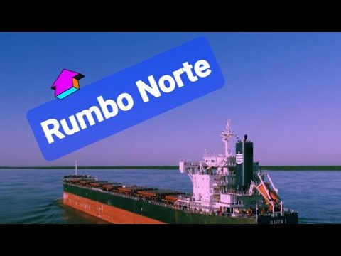 Navegación hacia Puerto San Martín - Santa Fé - Argentina 