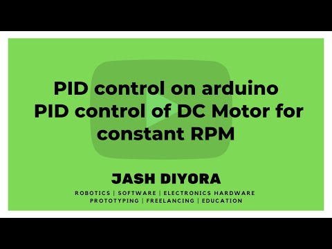 PID control on arduino |  PID control of DC Motor for constant RPM
