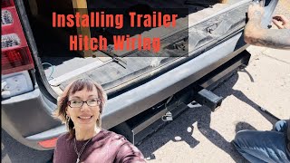 Installing Trailer Hitch Wiring on Sprinter Van - DIY - Trailer Lights