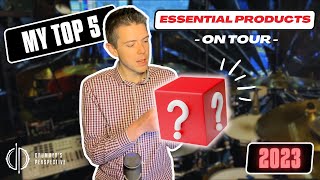 Video thumbnail for 5 Essential Products I'm Using On Tour (2023) by Drummer's Perspective
