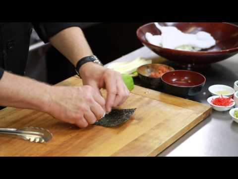 How to Moisten the Nori When Making Sushi : Sushi Techniques & Recipes