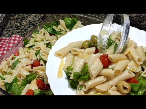 Salada de Macarrão em menos de 20 min seu almoço ou jantar pronto 🥰