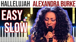 Hallelujah - Alexandra Burke - EASY SLOW Piano Tutorial ðbb¹ - video 4Kðb¤o
