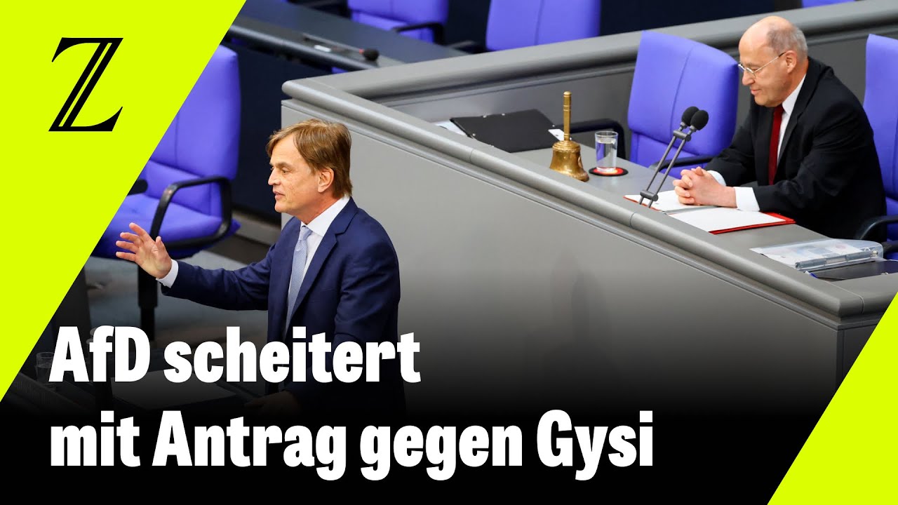 AfD scheitert mit Antrag gegen Alterspräsident Gregor Gysi