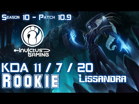 IG Rookie LISSANDRA vs LEBLANC Mid - Patch 10.9 KR Ranked