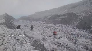 探査隊、危険を恐れず、花蓮馬太鞍（ファタアン）渓堰止湖を徒歩で調査