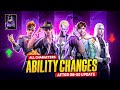 OB 50 UPDATE ALL 7 CHARACTERS ADJUSTMENTS FREE FIRE NEW CHARACTER RIN ABILITY