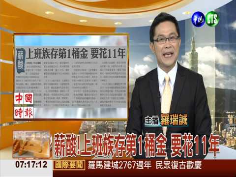 薪酸!上班族存第1桶金 要花11年