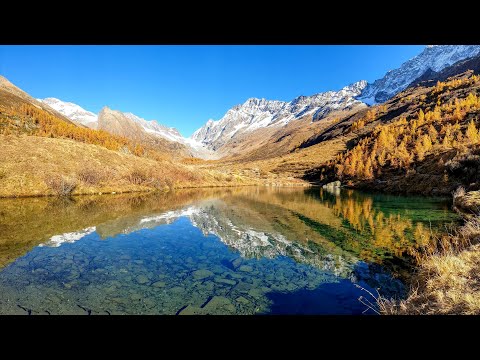 Caminhadas na Suíça | Fafleralp a Anensee | Alpes suíços Cantão Valais | 2021 (vídeo 4K)