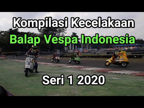Kompilasi Kecelakaan Balap Vespa Indonesia Seri 1 2020