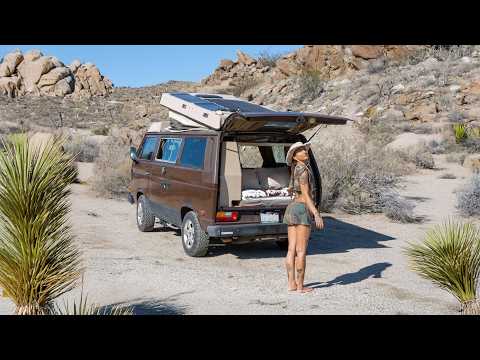 Solo Female Van Life Off the Grid | Alone & Afraid in the Desert (Facing Fears)