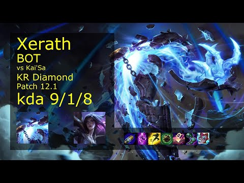Rank 3 Korean Xerath: Bot vs Kai'Sa // [롤] 제라스 vs 카이사