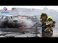 Vier auto's in brand op parkeerdak Haagse Laakweg