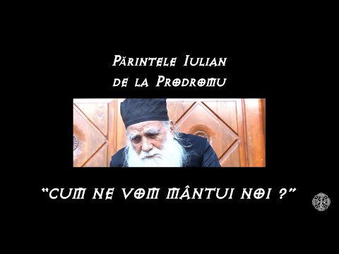 Cum ne vom mantui noi? Parintele Iulian Prodromitul