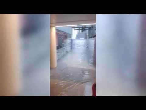 Flooding at Wellington Train Station