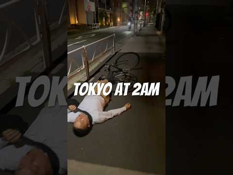 #shorts Tokyo at 2am ft this drunk guy asleep on the ground