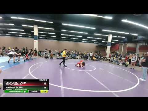 131-135 Lbs Round 2 - Clover Rutland, Fort Polk Wrestling Vs Hannah Dunn, Alamo City Wrestling Clu
