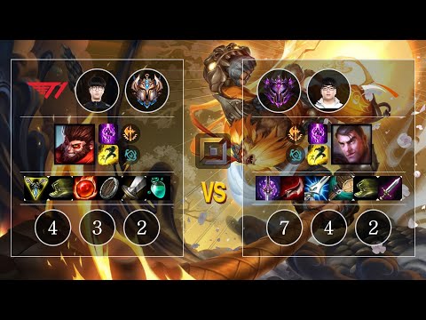 T1 Roach Wukong vs HLE Lava Jayce Top - KR Challenger Patch 10.11