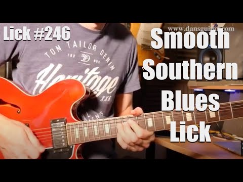 Lick Friday Week 246 - Smooth Bends with a Southern Blues rock vibe in Dm