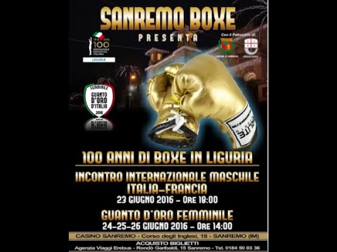 Guanto D'Oro Femminile 2016 Trofeo Barigelli - Sanremo 24-26/06 Quarti di Finale