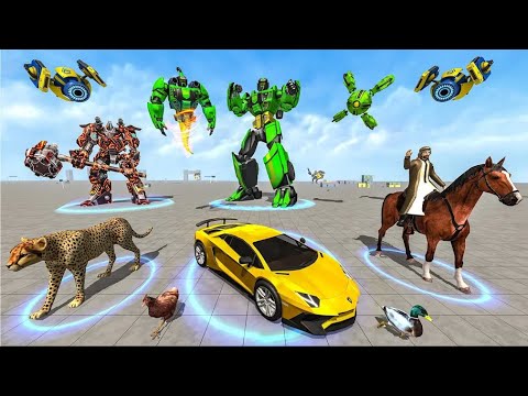 Flying Ghost Robot Car Game