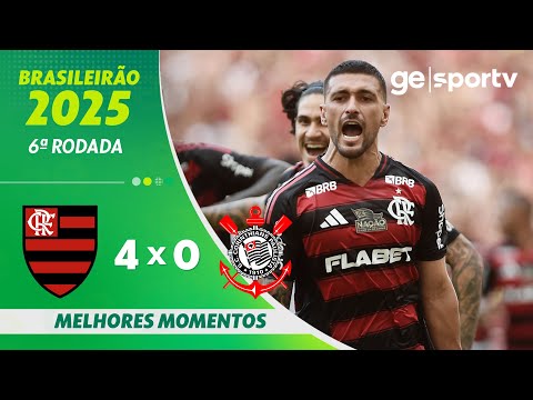 Gols e lances de Flamengo x Corinthians