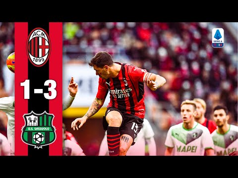 Romagnoli's early lead is overturned | AC Milan 1-3 Sassuolo | Highlights Serie A