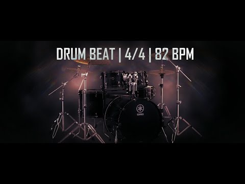 Drum beat in 4/4 at 82 BPM