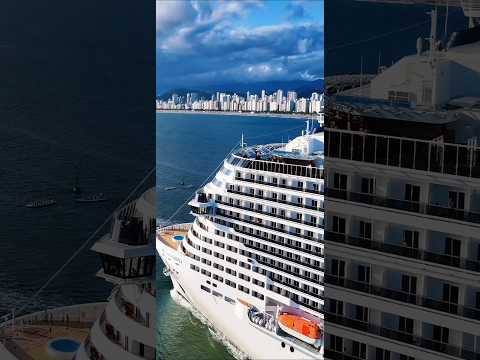 Thumbnail for MSC GRANDIOSA  cruzeiro Brasil navio santos @cruzeiros2025 google  2025 drone #shorts
