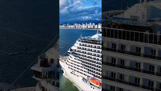 MSC GRANDIOSA  cruzeiro Brasil navio santos @cruzeiros2025 google  2025 drone #shorts